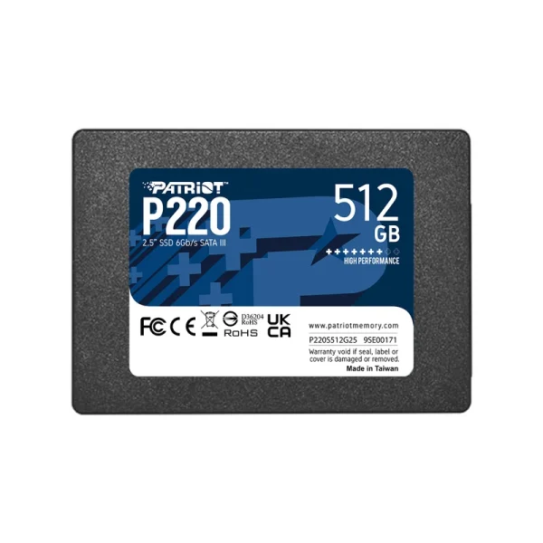 اس اس دی اینترنال SATA III پتریوت مدل P220 ظرفیت 512 گیگابایت