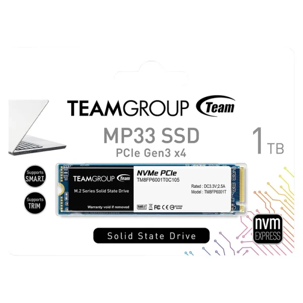 اس اس دی اینترنال تیم گروپ مدل M.2 MP33 ظرفیت 1 ترابایت