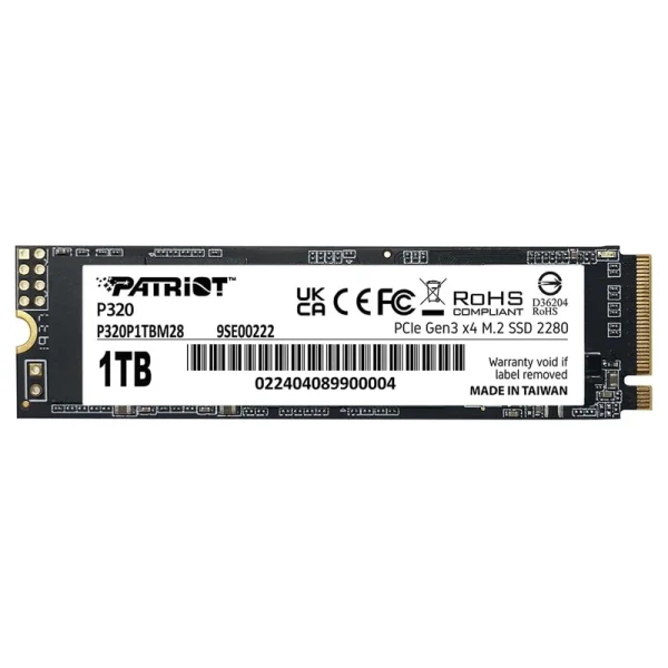 اس اس دی اینترنال PCIe 3.0 پتریوت مدل P320 ظرفیت یک ترابایت